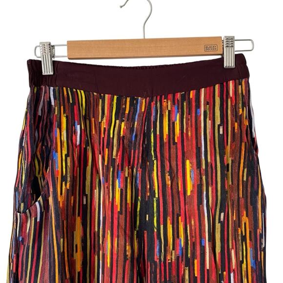 Blank London Wide Leg Stripe Pants Multicolor Red size small - Picture 2 of 7